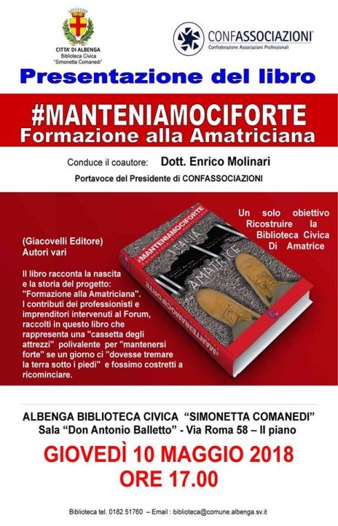 Presentazione di #ManteniamociForte ad Albenga (SV)